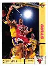1991 Upper Deck Scottie Pippen Chicago Bulls Basketball Card 125 NBA - £1.03 GBP