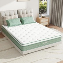 Novilla Twin Mattress, 10 Inch Hybrid Mattress In A Box, Gel Inflation Memory - £151.06 GBP