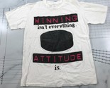 Vintage Hockey T Shirt Mens Large White Winning Isnt Everything Attitude... - $18.49