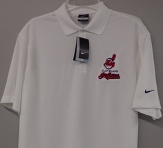 Cleveland Indians Nike Golf Embroidered Mens Polo XS-6X, LT-4XLT Chief Wahoo NEW - £38.83 GBP+