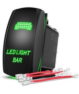 Nilight - Green - LED Light Bar Rocker Switch 5Pin Laser On/Off LED Ligh... - $19.79