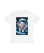 Cat Breeds in Space - Persian Breed - Unisex Jersey Short Sleeve Tee - $19.92+
