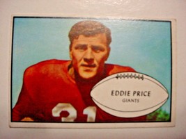 1953 Bowman #16 Edward Prtce-vg+/ex-New York Giants - £9.48 GBP