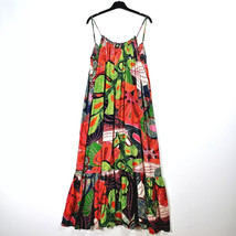 Anthropologie Floral Maxi Dress Green &amp; Red - Size S - NEW - $47.77