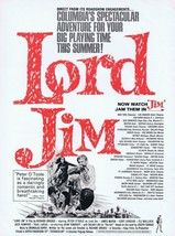 Lord Jim 1965 ORIGINAL Vintage 9x12 Industry Ad Peter O&#39;Toole Eli Wallach  - $19.79