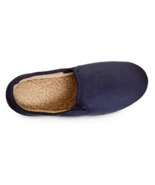 isotoner Advanced Memory FoamMicrosuede Hoodback Slip Men's Slippers Nav... - $21.99