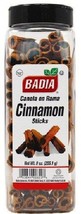 BADIA Cinnamon Sticks  - Large 9oz Jar - $17.99