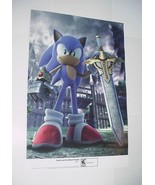 Sonic and the Black Knight Poster Nintendo Wii w Caliburn / Excalibur So... - £47.39 GBP