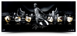 Michael Jordan Autographed Bulls &quot;City of Rings Silver&quot; Photograph UDA L... - $5,995.00
