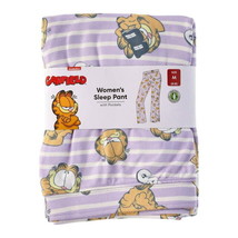 Original Garfield Women&#39;s Strip Pajama Pant, Purple Size L (12-14) - £22.97 GBP