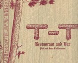 T-T Restaurant &amp; Bar Menu &amp; Wine List Glen Falls &amp; Lake George Route 9 N... - £38.10 GBP