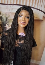 Fully Handmade African Braid frontal Lace wig 20 inches  - $165.00
