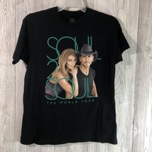 Official Tim Mcgraw &amp; Faith Hill Soul 2 Soul The World Tour 2017 T-Shirt Size M - £12.07 GBP