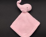 Peacock Alley Lovey Whale Security Blanket Knit Plush Pink - $9.99