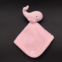 Peacock Alley Lovey Whale Security Blanket Knit Plush Pink - £7.86 GBP