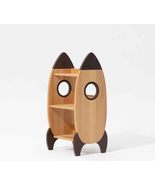 interoknack Rocket-Shaped Kids Bookshelf &amp; Storage Cabinet, Premium Natu... - $33,253.91 MXN