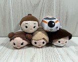 Disney Tsum Tsums Star Wars lot 5 mini plush beanbag toys Leia Luke BB-8... - $14.84