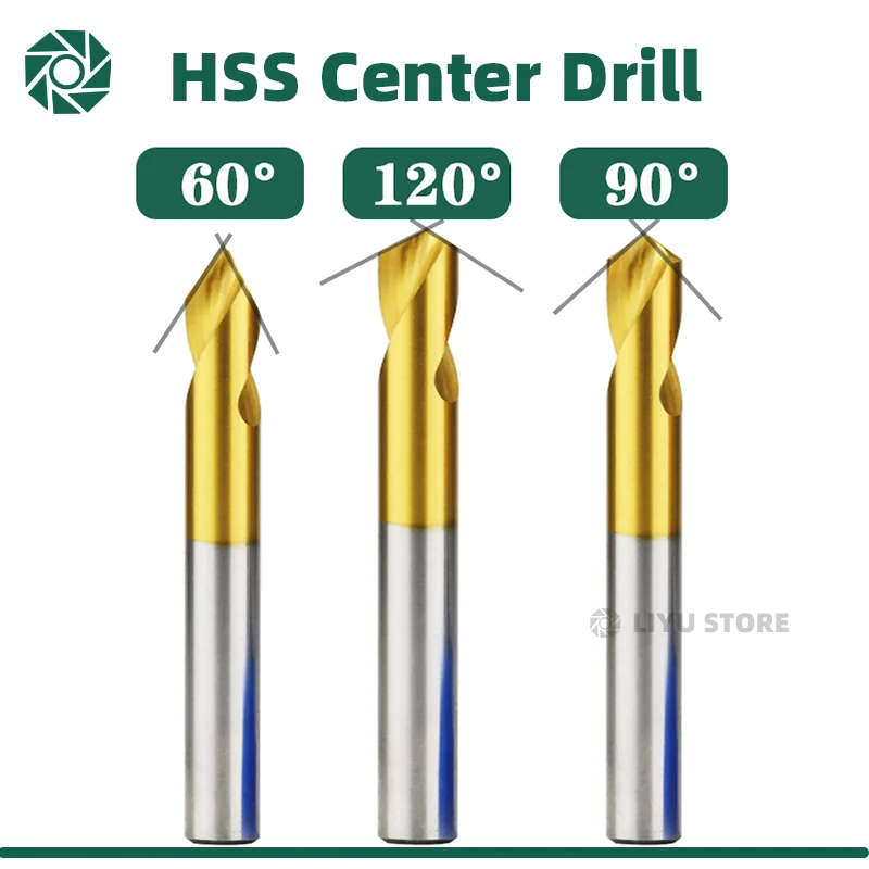 SQ HSS 60 90 120 Degree NC Spot Drill Stub Spotting Location Center Bit ... - $84.22
