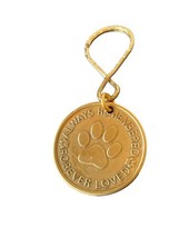 Always remembered forever loved keychain Buster pawprints a true friend - $21.99