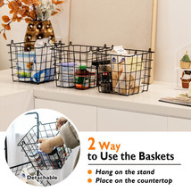 Versatile 3-Tier Fruit Basket Stand with Adjustable Heights - £55.35 GBP