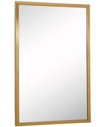 BRAND NEW Hamilton Hills 30 inch x 40 inch Gold Frame Mirror Horizontal ... - $137.19