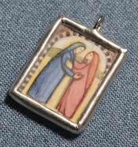 VISITATION of MARY—Magnificat—Catholic Holy Medal—Pendant—Women/Girls Gift - £15.78 GBP+