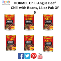 Hormel chili angus beef chili with beans  14 oz pak of 6  1  thumb200