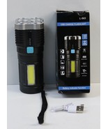 Usb Charge Flashlight L-S03 , Water-Resistance , Fast Charging New In Box! - $14.99
