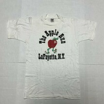 Vintage Apple Run Lafayette, NY Fun Run T Shirt Single Stitch Medium - $14.90