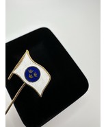 Vintage Enamel Three Crown Flag Stick Hat Pin 4.8cm - $271.03 MXN