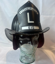 Vtg Lutherville L EIS Cairns 350 FD Fire Department Fireman Helmet Hat Sz Medium - £474.77 GBP