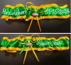 Date &amp; Name sports team garter You&#39;re Next football, basketball, basebal... - $39.00