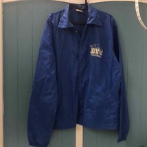 Vtg BYU football lightweight blue windbreaker mens sz XL Any Wear by Spu... - $31.14