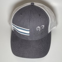The Sea Ranch Gold Links Hat Cap Fray Striped Trucker Hat - $7.91