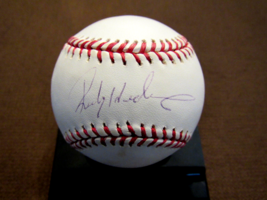 RICKEY HENDERSON A&#39;S YANKEES STOLEN BASE KING SIGNED AUTO OML BASEBALL S... - $296.99