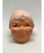 Grey Haired Grandma Miss Claus Vinyl Doll Heads - £7.43 GBP