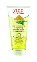 VLCC Deep Pore Cleansing and Brightening Haldi and Tulsi Face Wash -100ml - £8.07 GBP