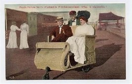 Puzzle Picture #23 Postcard Atlantic City 1900&#39;s Husband &amp; Wife? - £11.71 GBP