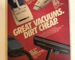 1986 Sears &amp; Roebuck Vacuum Cleaner Vintage Print Ad pa22 - $5.93