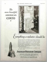 1927 Print Ad American Corto Radiator in 1920s Home - £9.21 GBP