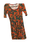 LuLaRoe Nicole Dress M Floral Print Multicolor Mid-Length NWT - $519.48 MXN