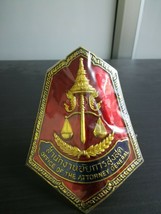 Office of The Attorney General Thailand Car Badge Metal Military Collect... - $46.40