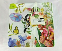 Michel Design Works SUMMER DAYS Melamine Square Serveware Canape Plates ... - $29.99