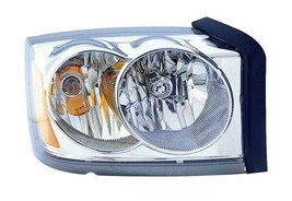 Headlight For 2006-2007 Dodge Dakota Passenger Side Chrome Housing Clear Lens - £120.71 GBP