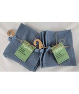 Figmint 8 Reusable Scrubber Dishcloths Dusty Blue 6&quot;x6&quot; Dish Cloths Clea... - $11.87