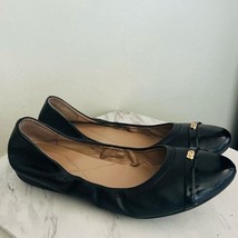 Cole Haan Elsie Leather Comfort Flat, Travel Casual, Size 8, Black - $54.42 CAD