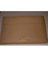 Kate Spade Graham  WELLESLEY Nude Beige/seafoam Leather Card Case Holder - £17.32 GBP