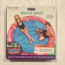 GameOn Donut Ring Pool Kids Inflatable Rainbow Sprinkles Backyard 5ft New - £14.04 GBP