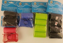 Dog Waste Bags with/out Dispensers, Select: With or Without Dispenser - £2.38 GBP