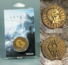 The Elder Scrolls Online Skyrim Gold Septim Coin + Case Figure Numbered Official - £15.94 GBP